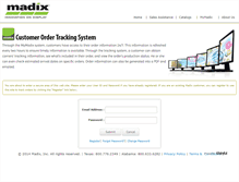 Tablet Screenshot of mymadix.madixinc.com